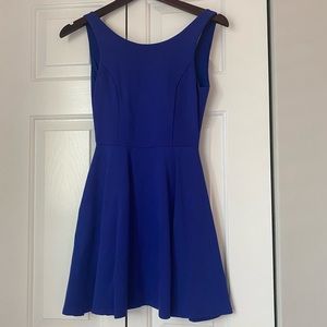 Lulu’s fit and flare royal blue dress. Size small.